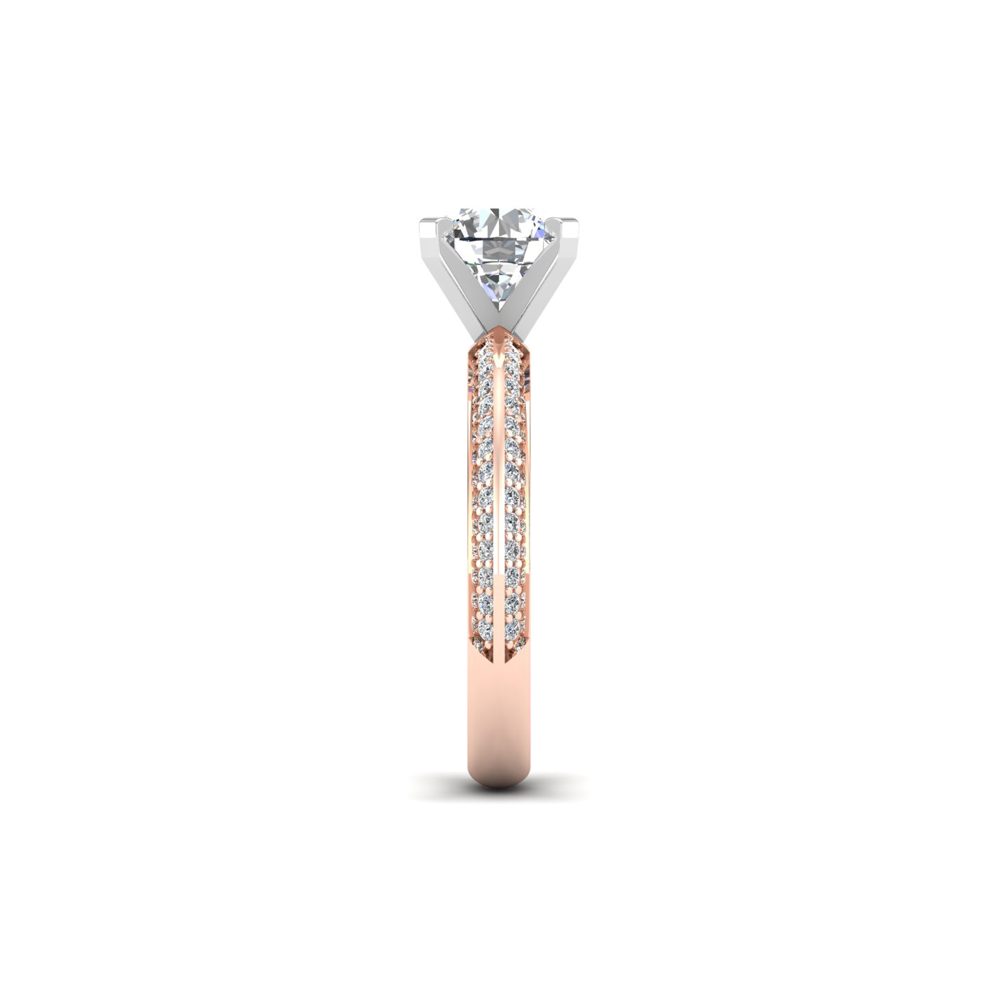 Raya Knife Edge Pave Ring